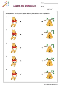 Subtraction Activity Worksheets