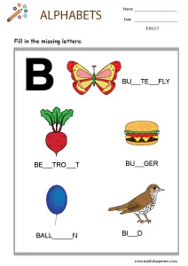 One Word puzzle Worksheets