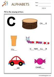One Word puzzle Worksheets