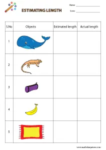 Measuring Objects Worksheets