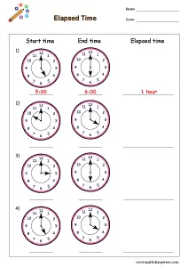 Measuring Time Worksheets