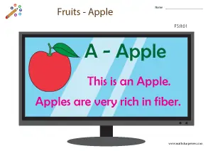 Fruits Worksheets