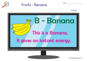 Fruits Worksheets