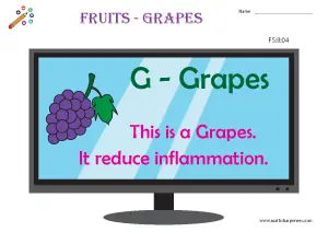 Fruits Worksheets