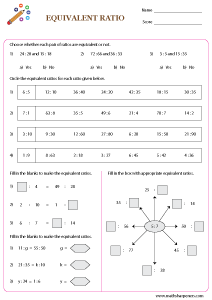 Ratio Worksheets