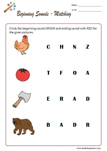 Phonics Worksheets