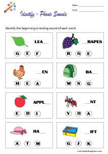 Phonics Worksheets