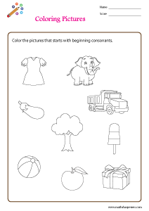 Consonants Worksheets