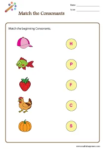 Consonants Worksheets