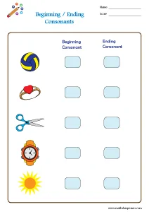 Consonants Worksheets