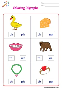 Digraph and Trigraph Worksheets