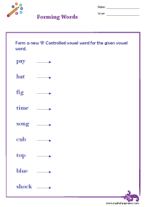 R Controlled Vowels