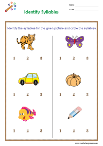 Syllables Worksheets