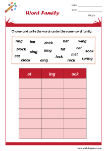 Vocabulary Practice Worksheets