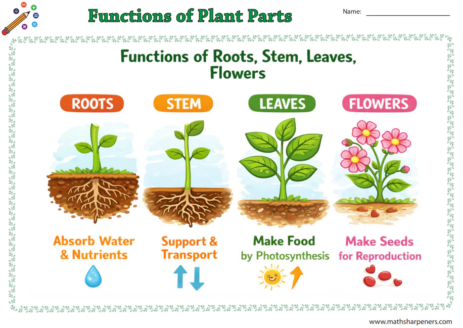 Functions of Plant Parts