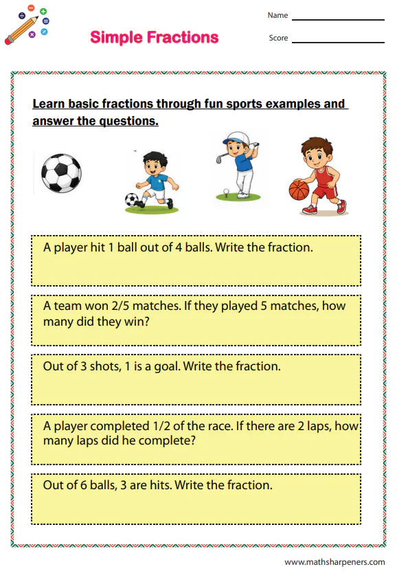 Fractions Wordproblems