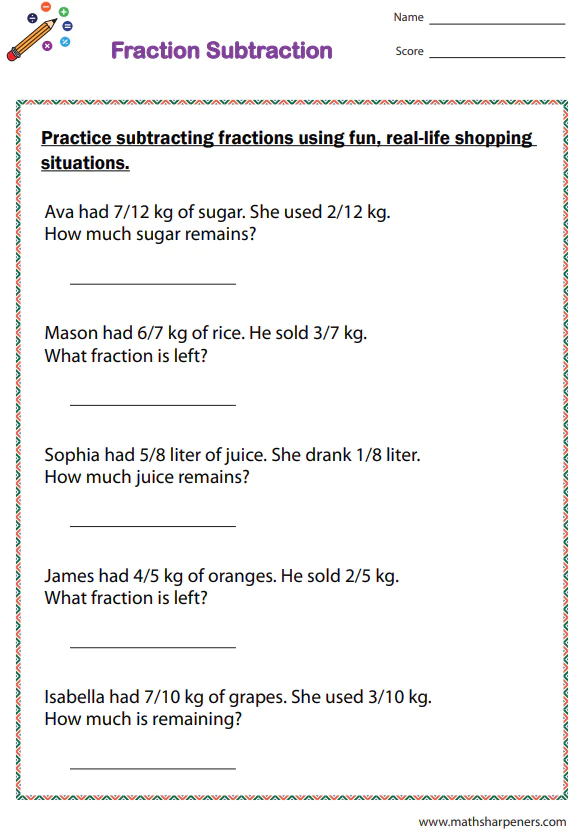 Fraction Subtraction