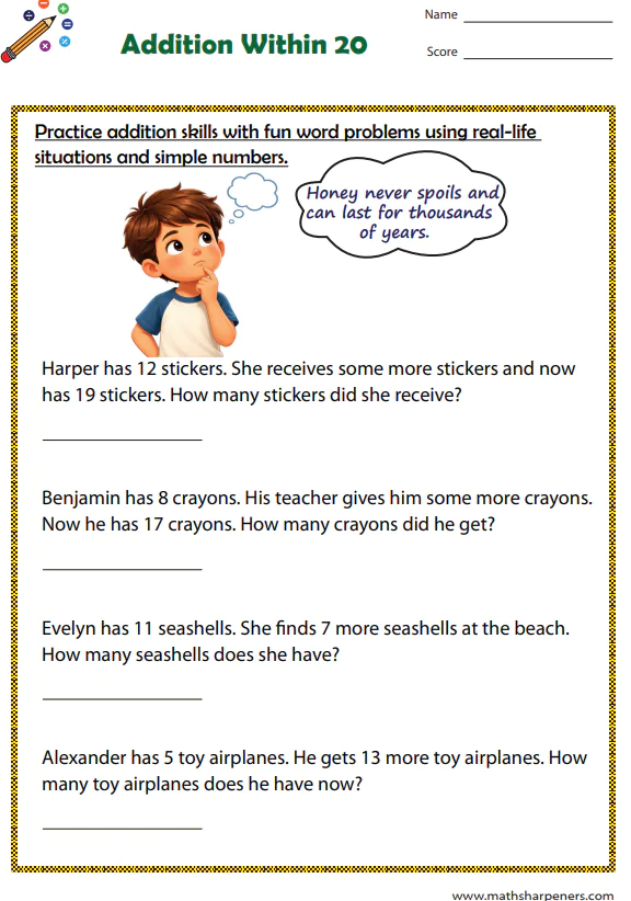 Addition Word Problems