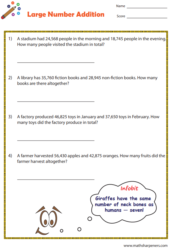 Addition Word Problems