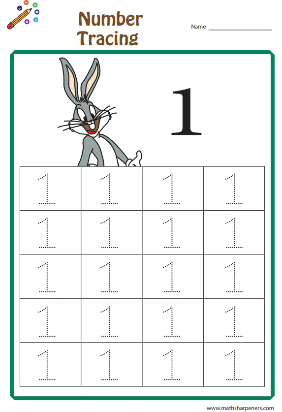Number Tracing Worksheets