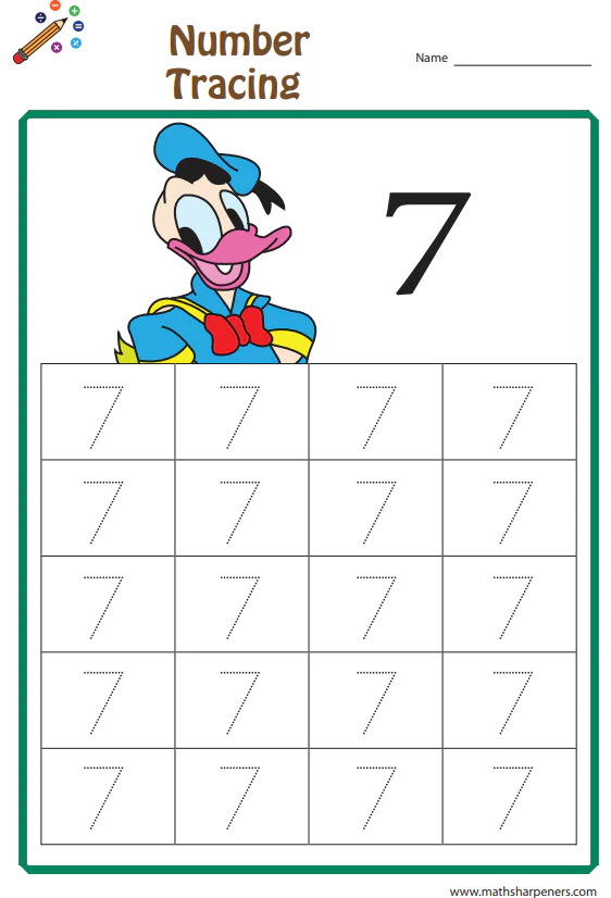 Number Tracing Worksheets